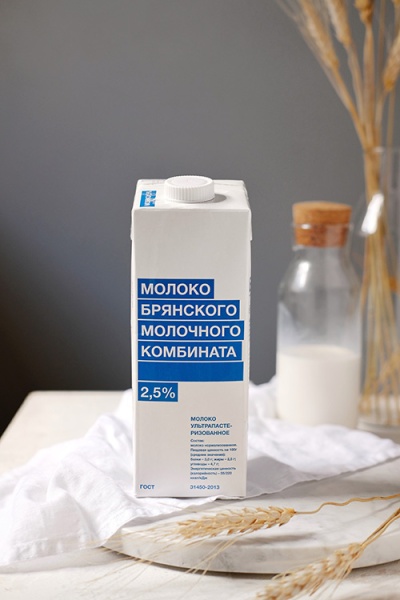 Молоко питьевое ультрапастеризованное массовая доля жира 2,5%