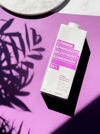 Сливки UHT 1000г ультрапастеризованные массовая доля жира 33%