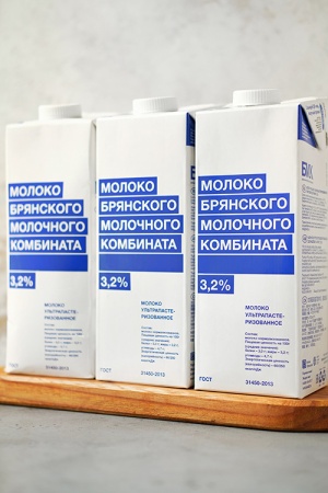 Молоко питьевое ультрапастеризованное массовая доля жира 3,2%